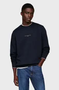 Мужской темно-синий свитшот TOMMY LOGO TIPPED CREWNECK Синий S Tommy Hilfiger MW0MW33639