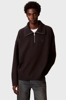 Мужская черная кофта BRUSHED ZIP Черный L Calvin Klein LV04LE221G