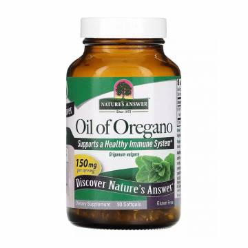 Масло орегано Natures Answer Oil of Oregano, 150 мг, 90 гелевых капсул Масло орегано Natures Answer Oil of Oregano, 150 мг, 90 гелевых капсул