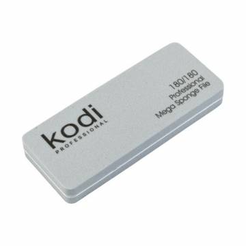 Мини пилка-баф для ногтей прямоугольной формы Kodi Professional 172, 180/180 грит, серая, 90*35*11.5 мм Мини пилка-баф для ногтей прямоугольной формы Kodi Professional 172, 180/180 грит, серая, 90*35*11.5 мм
