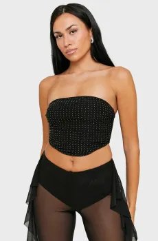 Женский черный топ Черный XS Tally Weijl SSLPENILLY