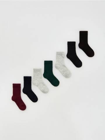 Reserved - Шкарпетки, 7 пар - темно-сірий - 177HE-90X