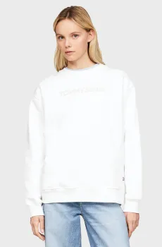 Женский белый свитшот TJW RLX BOLD CLASSIC CREW EXT Белый S Tommy Jeans DW0DW17327