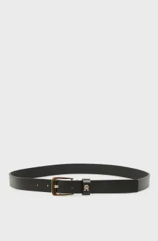 Женский черный кожаный ремень LIBRE Черный 90 Tommy Hilfiger AW0AW17767