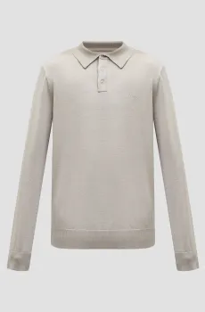 Мужское бежевое шерстяное поло Бежевый XXL Guess M4BR54.Z3ID0;G1DH