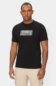Мужская черная футболка Черный M Guess M5GI19.J1314;JBLK