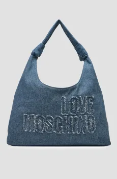 Женская синяя джинсовая сумка Синий ONESIZE Moschino JC4243PP0M.KM0;750