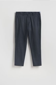 Reserved - Картаті штани-чиноси - темно-синій - RG997-95X
