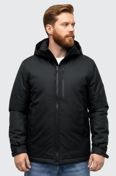 Мужская черная куртка демисезонная  RC-V-2-black