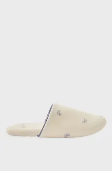Женские белые тапочки с узором BELEN Белый 38-39 Etam 6560602