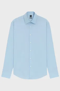 Мужская голубая рубашка Голубой 39 BOSS 50473265;452