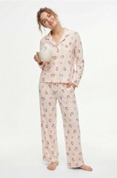 Двокомплектна бавовняна піжама Hello Kitty - червоний