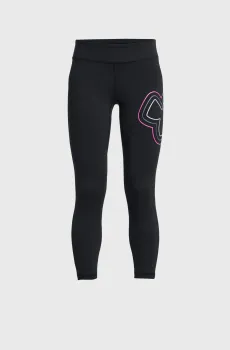 Детские черные тайтсы Motion Branded Ankle Legging Черный 14 Under Armour 1383725-001