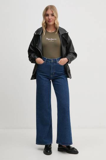 Футболка Pepe Jeans NEW VIRGINIA SS N женская цвет зелёный PL505202 Футболка Pepe Jeans NEW VIRGINIA SS N женская цвет зелёный PL505202