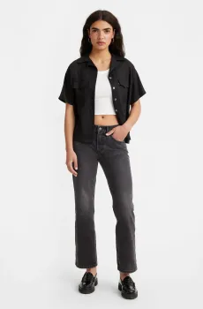 Женские черные джинсы Middy Bootcut Черный 26-29 Levi’s® A5563;0000