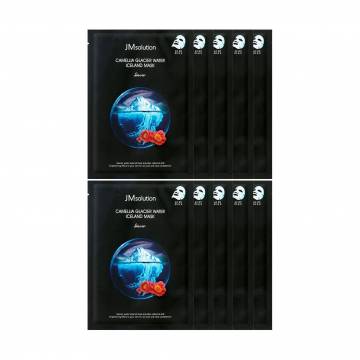 Тонизирующая тканевая маска для лица JMsolution Camellia Glacier Water Iceland Mask Snow с экстрактом камелии, 10*30 мл Тонизирующая тканевая маска для лица JMsolution Camellia Glacier Water Iceland Mask Snow с экстрактом камелии, 10*30 мл