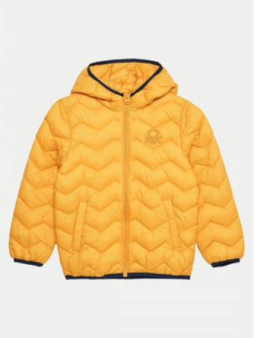 United Colors Of Benetton Пуховик 2TWDGN02V Жовтий Regular Fit United Colors Of Benetton Пуховик 2TWDGN02V Жовтий Regular Fit