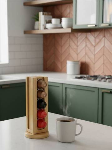 Підставка для кавових капсул - бежевий