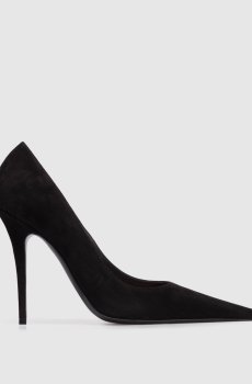 Черные замшевые туфли Barbara