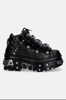 Кожаные кроссовки New Rock CRUST NEGRO, REACTOR NEGRO E14 casco +