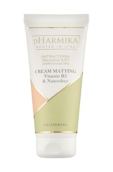 Матирующий крем для лица pHarmika Cream Matting с витамином В3 и наносеребром, 200 мл