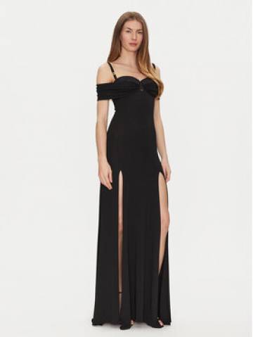 Elisabetta Franchi Вечірня сукня AB-R08-51E2-V800 Чорний Regular Fit Elisabetta Franchi Вечірня сукня AB-R08-51E2-V800 Чорний Regular Fit