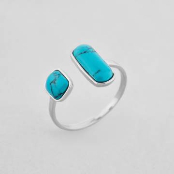 Серебряное кольцо Minimal 1885-18-blue Серебряное кольцо Minimal 1885-18-blue