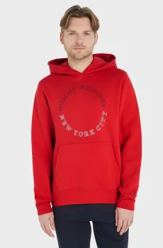 Мужское коралловое худи Коралловый L Tommy Hilfiger MW0MW32655