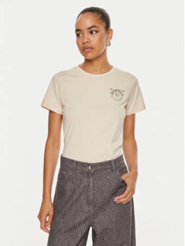 Pinko Футболка Nambrone 103320 A24E Écru Relaxed Fit Pinko Футболка Nambrone 103320 A24E Écru Relaxed Fit