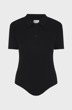 Женское черное боди Черный M Guess V6RP00.KD772;JBLK