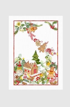 Белое кухонное полотенце MARZAPEPE из льна