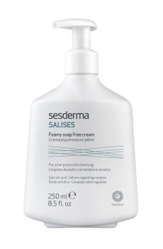 Пенистый крем для умывания Sesderma Salises Foamy Soap Free Cream для склонной к акне кожи, 250 мл