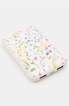 Повербанк з квітковим мотивом - різнобарвний