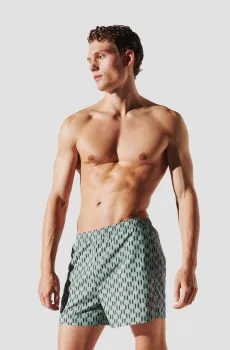 Мужские мятные плавательные шорты с узором Ментоловый M Karl Lagerfeld A1M46061;1LS