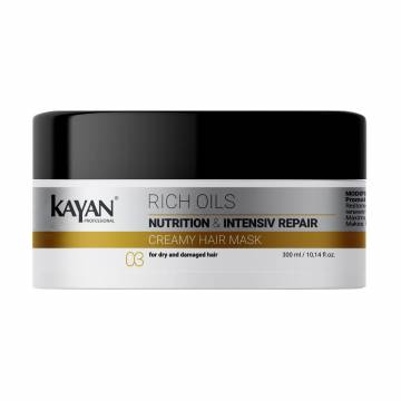 Крем-маска Kayan Professional Rich Oil Creamy Hair Mask для сухих и поврежденных волос, 300 мл Крем-маска Kayan Professional Rich Oil Creamy Hair Mask для сухих и поврежденных волос, 300 мл