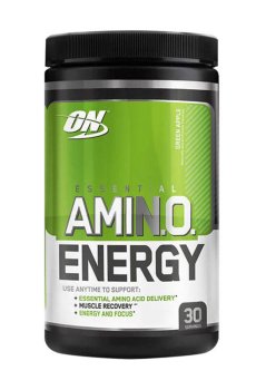 Аминокислоты Optimum Nutrition Essential Amino Energy Green Apple в порошке, 270 г
