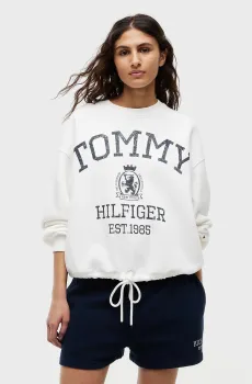 Женский белый свитшот VARSITY Белый L Tommy Hilfiger WW0WW50941
