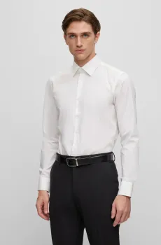 Мужская белая рубашка Белый 44 BOSS 50473265;100