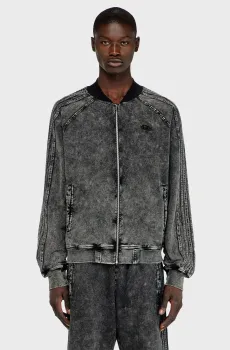 Мужская черная спортивная кофта S-ALT Черный S Diesel A19938 0DCCJ