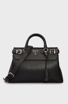Женская черная сумка ECO ALI LUXURY SATCHEL Черный ONESIZE Guess HWEBG951105