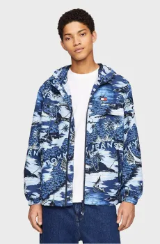 Мужская ветровка с узором TJM AO HAWAIIAN CHICAGO Разноцветный L Tommy Jeans DM0DM18972