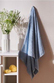 Бавовняний рушник 30x50 - блакитний