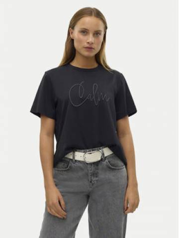 Vero Moda Футболка Fea 10321312 Чорний Loose Fit Vero Moda Футболка Fea 10321312 Чорний Loose Fit