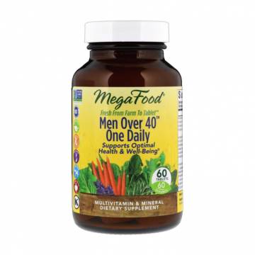 Мультивитамины и минералы для мужчин MegaFood Men Over 40 One Daily, 60 таблеток Мультивитамины и минералы для мужчин MegaFood Men Over 40 One Daily, 60 таблеток