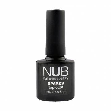 Топ для гель-лака NUB Sparks Top Coat, Topaz, 8 мл Топ для гель-лака NUB Sparks Top Coat, Topaz, 8 мл