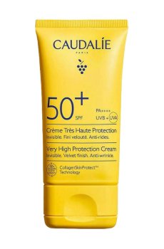 Солнцезащитный крем для лица Caudalie Vinosun Protect Very High Protection Cream, SPF 50+, 50 мл