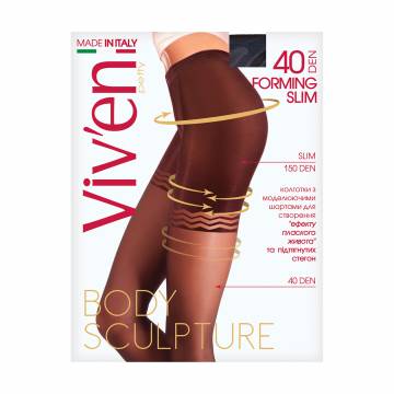 Колготки женские Viven petty Forming Slim Body Sculpture с моделирующими шортиками, 40 DEN, бронз, размер 2 Колготки женские Viven petty Forming Slim Body Sculpture с моделирующими шортиками, 40 DEN, бронз, размер 2