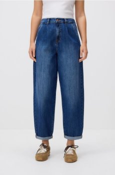 Reserved - Джинси barrel leg - синій - 856JH-55J