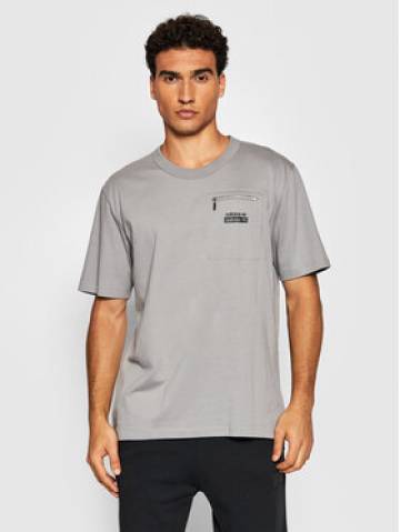 adidas Футболка R.Y.V. H11470 Сірий Loose Fit adidas Футболка R.Y.V. H11470 Сірий Loose Fit