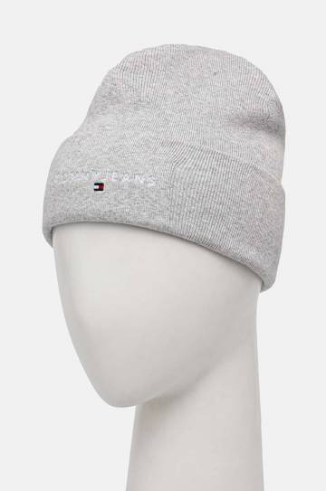Шапка Tommy Jeans цвет серый AM0AM12896 Шапка Tommy Jeans цвет серый AM0AM12896